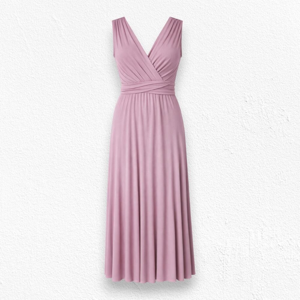Lulus Mauve Pink Purple Formal Boho Maxi Tricks of the Trade Dress Size Medium